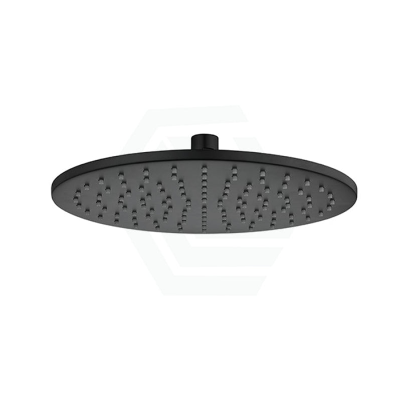 Norico 10 Inch 250Mm Round Matt Black Twin Shower Station Top Inlet Showers