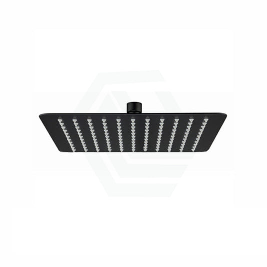 250Mm 10 Inch Stainless Steel 304 Black Super-Slim Square Rainfall Shower Head Heads