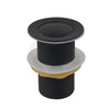 32/40Mm Solid Brass Basin Pop Up Waste No Overflow Matt Black