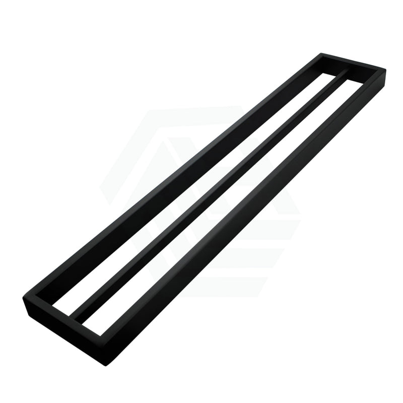 Omar 600/800Mm Matt Black Double Towel Rail Bathroom Products