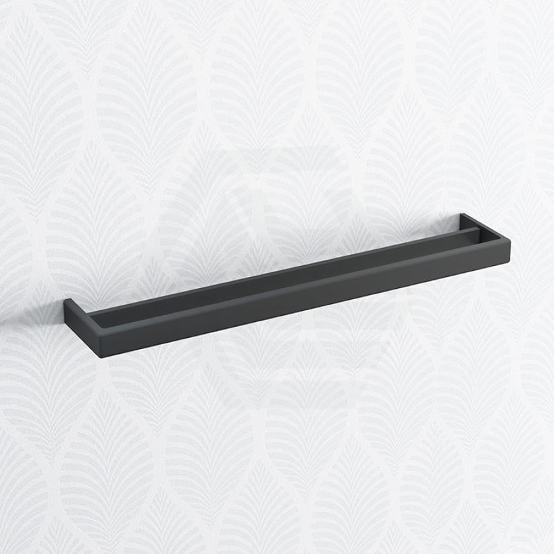 Norico Cavallo 600/800Mm Square Matt Black Double Towel Rail Stainless Steel 304 Bathroom Products