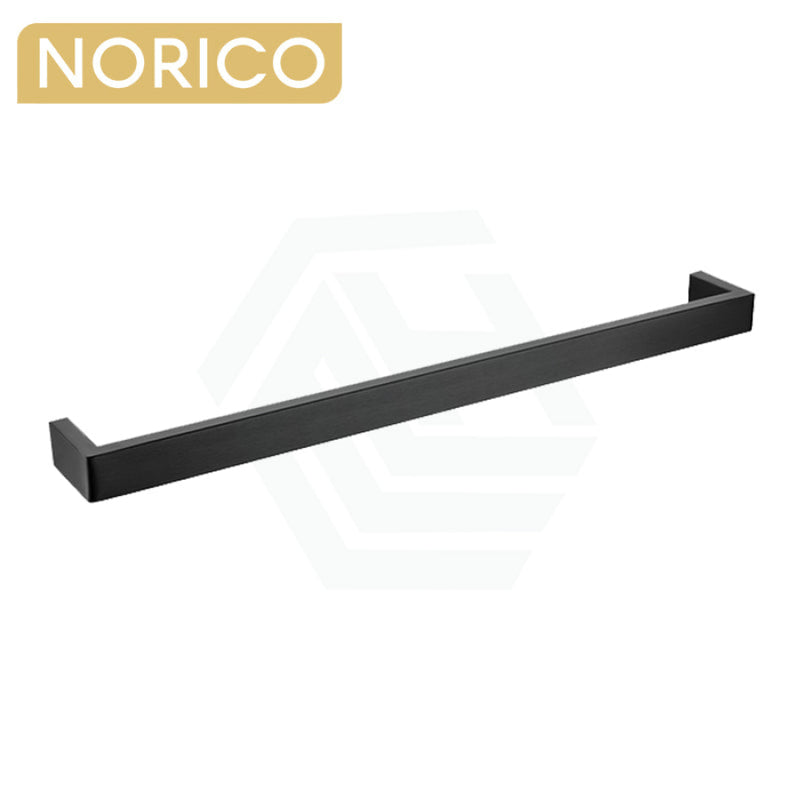 Norico Cavallo 600/800Mm Square Matt Black Single Towel Rail Stainless Steel 304 Bathroom Products