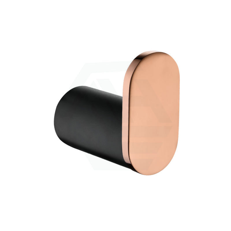 Norico Esperia Black & Rose Gold Robe Hook Wall Mounted Stainless Steel Multi-Colour Hooks