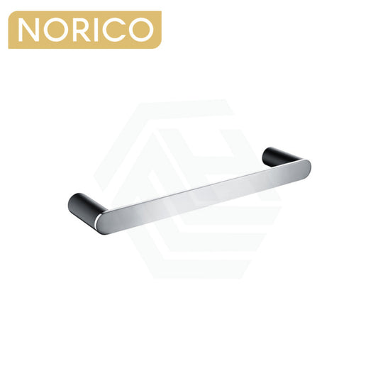 Norico Esperia Chrome &amp; Matt Black Single Towel Holder 300Mm Stainless Steel 304 Wall Mounted