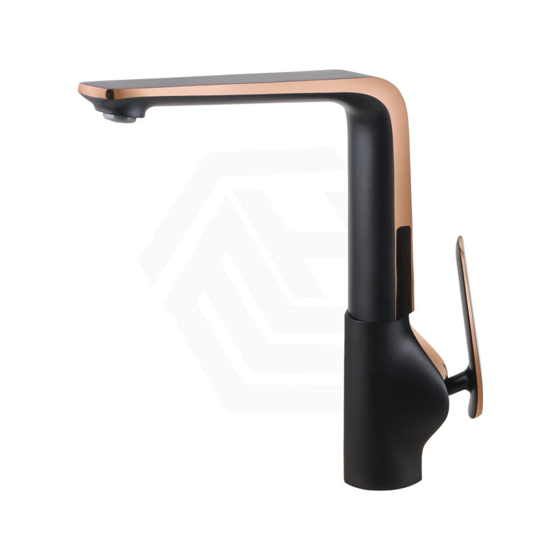 Norico Esperia Matt Black & Rose Gold Kitchen Sink Mixer Tap Solid Brass Products