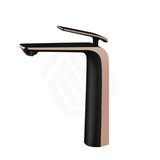 Esperia Brass Tall Basin Mixer Tap Black Rose Gold