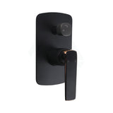 Norico Esperia Matt Black & Rose Gold Solid Brass Wall Mounted Mixer With Diverter For Shower And