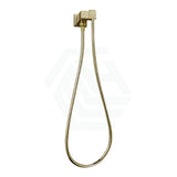 Norico Esperia Square Brushed Yellow Gold Shower Holder Wall Connector & Hose Only