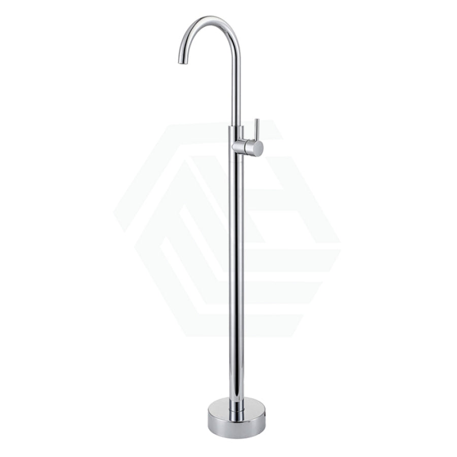 Norico Round Floor Mounted Bath Mixers Solid Brass Chrome