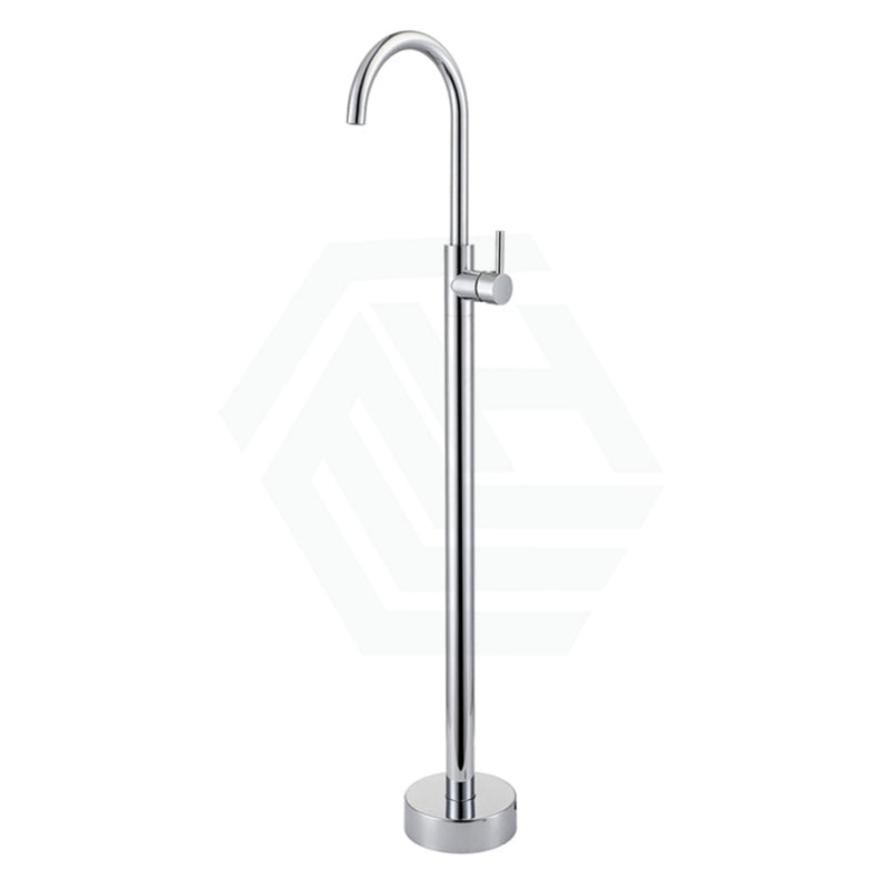 Norico Round Floor Mounted Bath Mixers Solid Brass Chrome