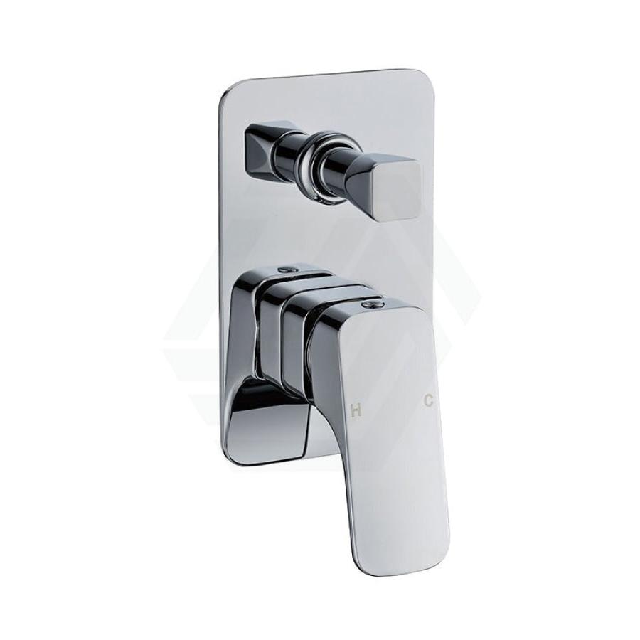 Nova New Brass Chrome Bath/Shower Wall Mixer With Diverter Mixers With