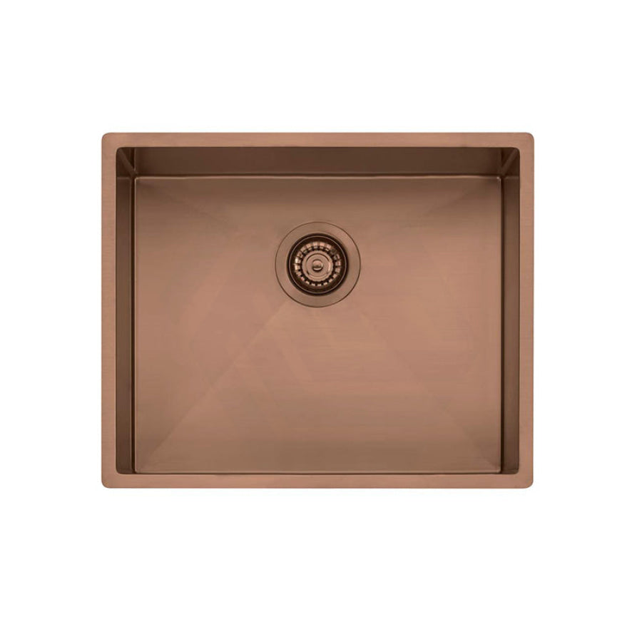 Oliveri 540X445X210Mm Spectra Rose Gold Single Bowl 1.2Mm Thick Copper Sink Stainless Steel Kitchen