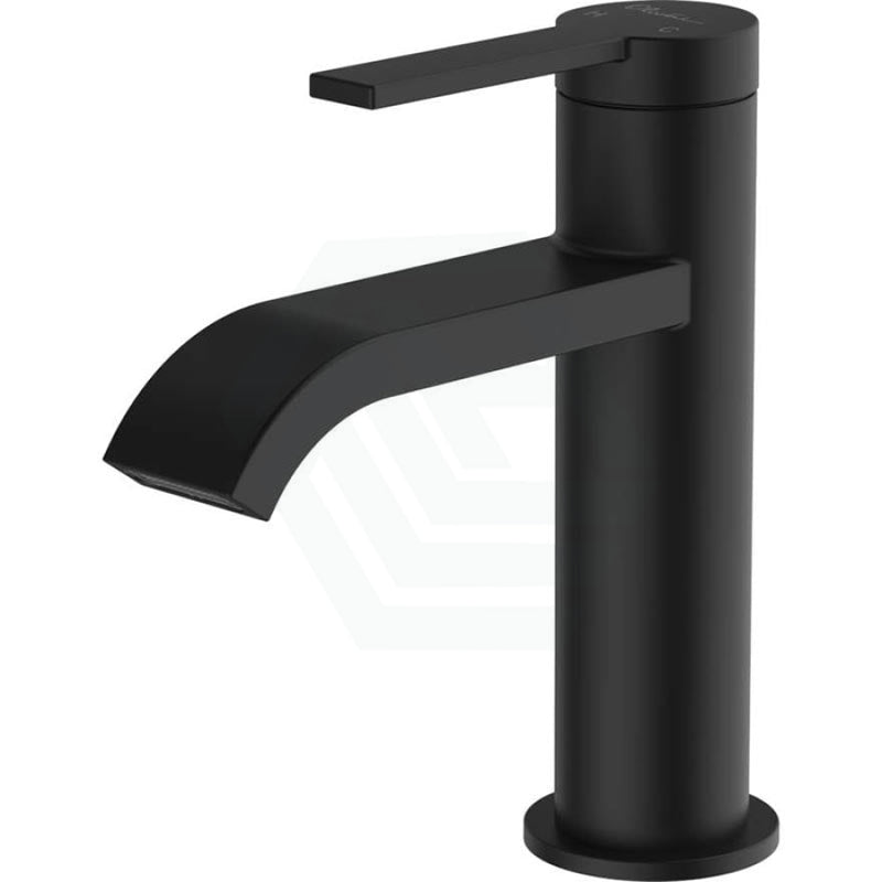 Oliveri Barcelona Brass Matt Black Basin Mixer Tap for Vanity and Sink