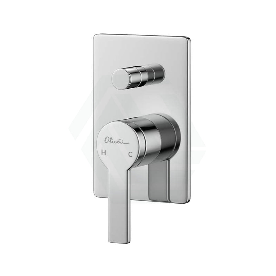 Oliveri Barcelona Chrome Brass Wall Mixer With Diverter Diverters