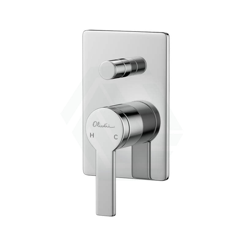 Oliveri Barcelona Chrome Brass Wall Mixer With Diverter Diverters