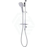 Oliveri Monaco Chrome Square Shower Rail With Handheld 3 Functions