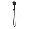 Oliveri Monaco Matt Black Square Hand Shower Set With Bracket 3 Functions Handheld