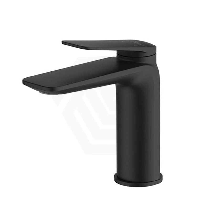 Oliveri Paris Brass Matt Black Basin Mixer Tap For Vanity And Sink Short Mixers