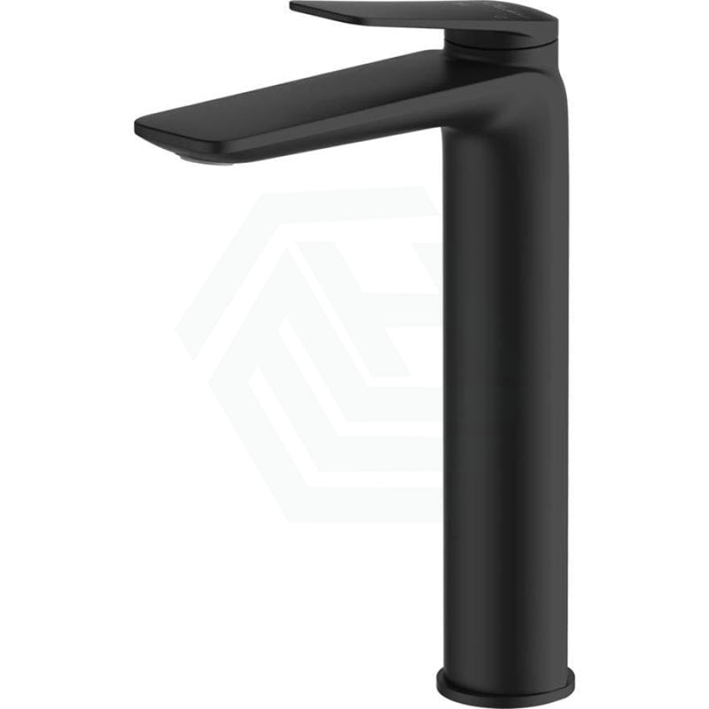 Oliveri Paris Brass Matt Black Tower Basin Mixer Tap for Vanity and Sink