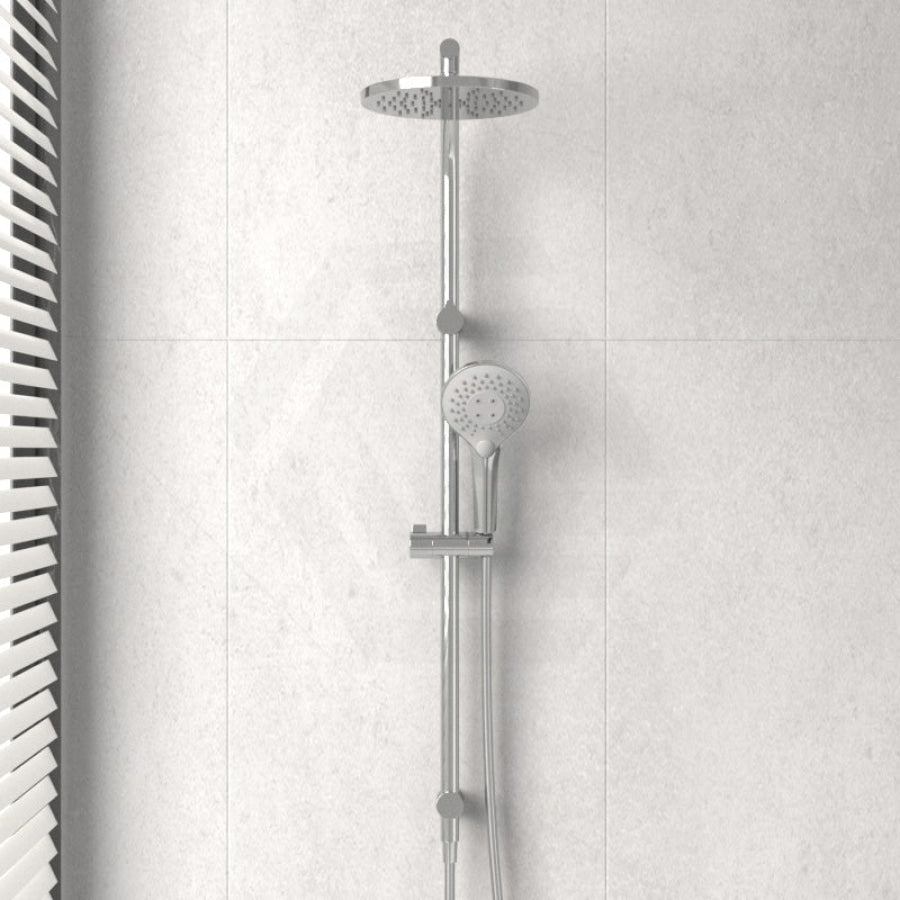 Oliveri Rome Chrome Round Twin Shower Dual Set 3 Functions Showers