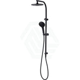 Oliveri Rome Matt Black Round Twin Shower Dual Shower Set 3 Functions