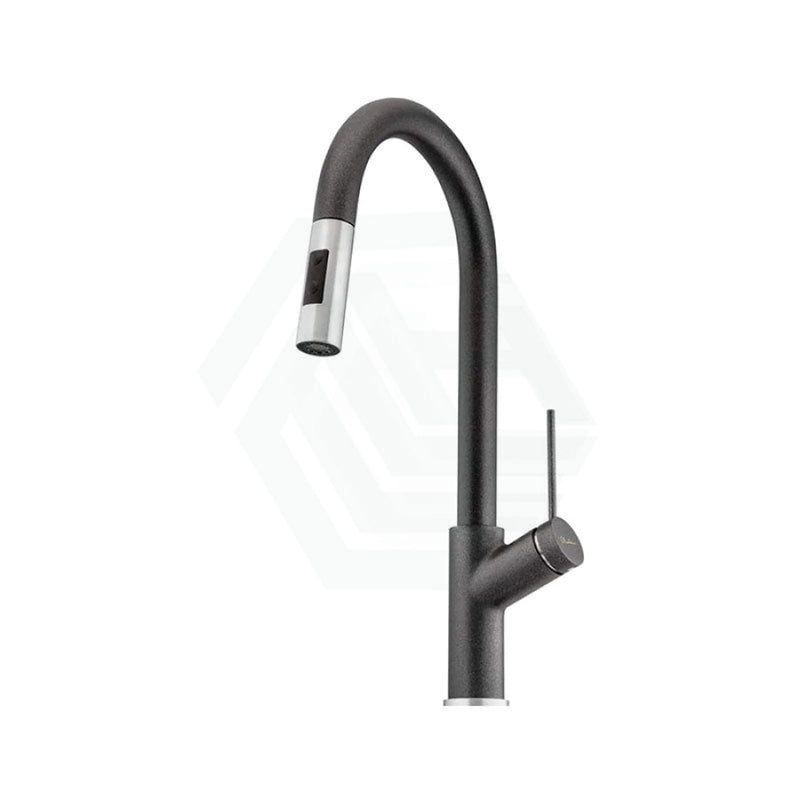 Oliveri Vilo Black Granite Pull Out Spray Kitchen Mixer Tap Sink Mixers