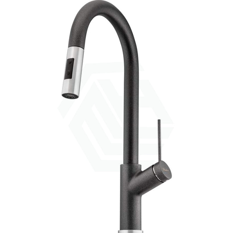 Oliveri Vilo Black Granite Pull Out Spray Kitchen Mixer Tap Sink Mixers