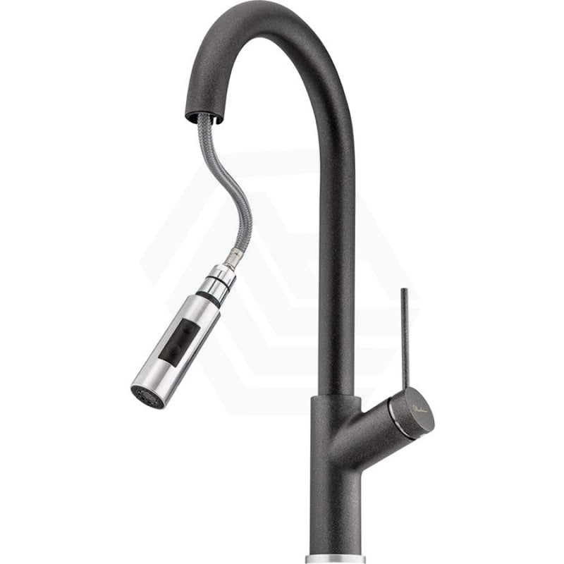 Oliveri Vilo Black Granite Pull Out Spray Kitchen Mixer Tap Sink Mixers