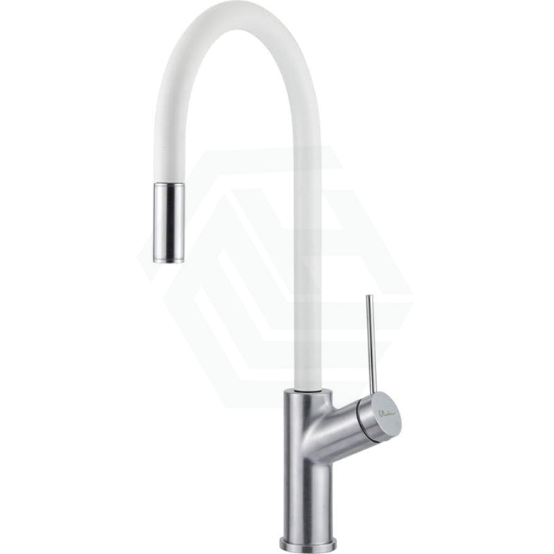 Oliveri Vilo White Pull Out Kitchen Mixer Tap Sink Mixers