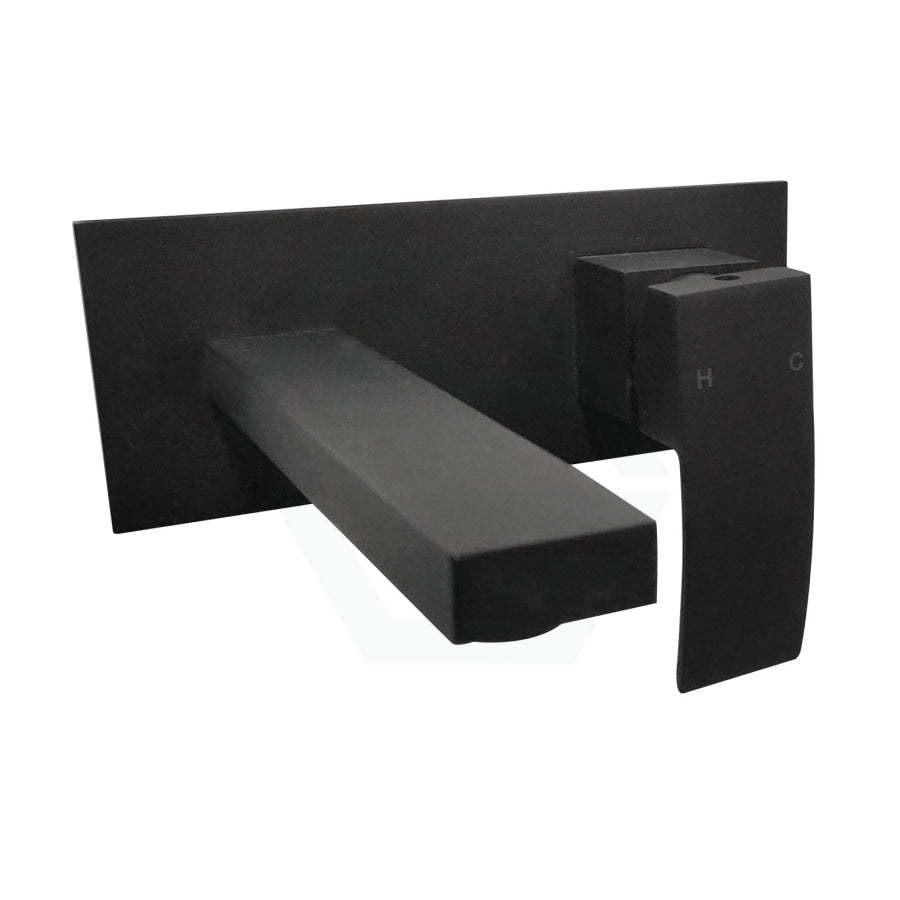 Omar Black Bathtub/basin Wall Mixer With Spout Mounted