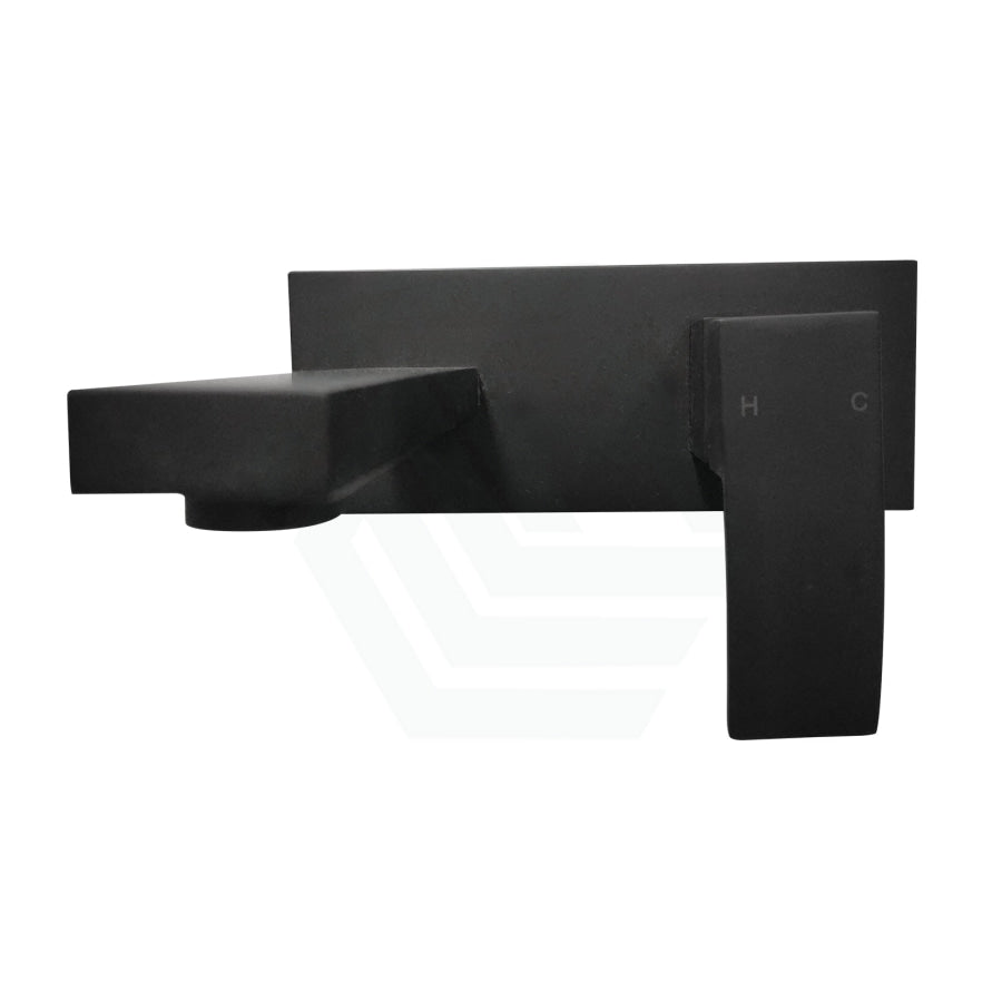 Omar Black Bathtub/basin Wall Mixer With Spout Mounted