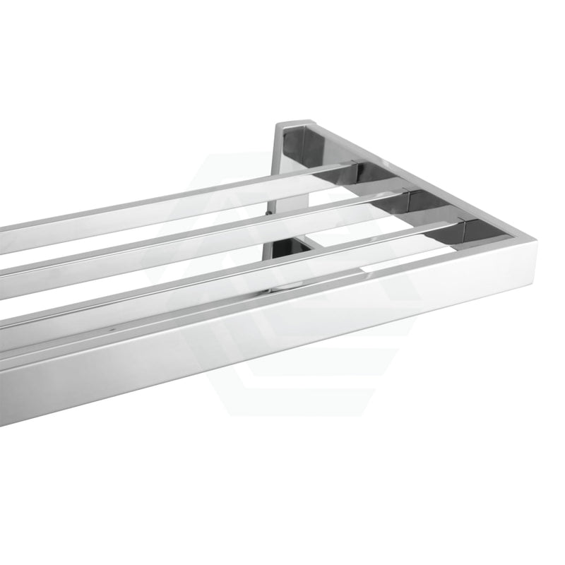 Omar Chrome Double Towel Holder Shelf 600Mm Stainless Steel Bathroom Products