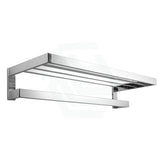 Omar Chrome Double Towel Holder Shelf 600Mm Stainless Steel Bathroom Products