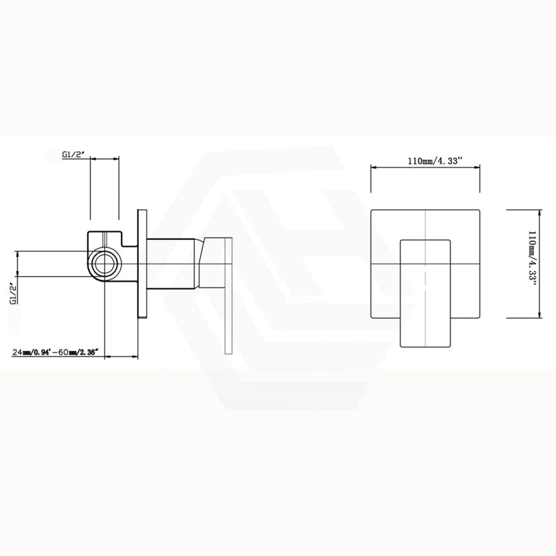 Omar Chrome Shower/bath Wall Mixer Mounted Bathroom Products