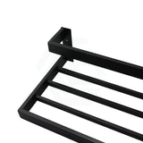 Omar Nero Black Double Towel Holder 600Mm Stainless Steel Bathroom Products