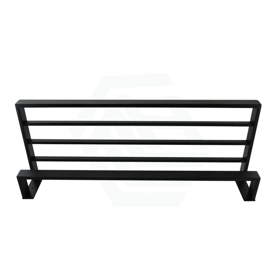 Omar Nero Black Double Towel Holder 600Mm Stainless Steel Bathroom Products