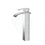 Omar Solid Brass Chrome Waterfall Tall Basin Mixer Vanity Tap Mixers