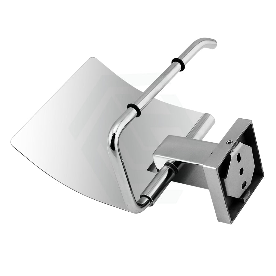 Ottimo Chrome Toilet Paper Roll Holder With Cover Wall Mounted