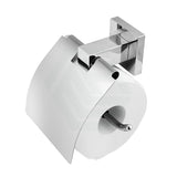 Ottimo Chrome Toilet Paper Roll Holder With Cover Wall Mounted