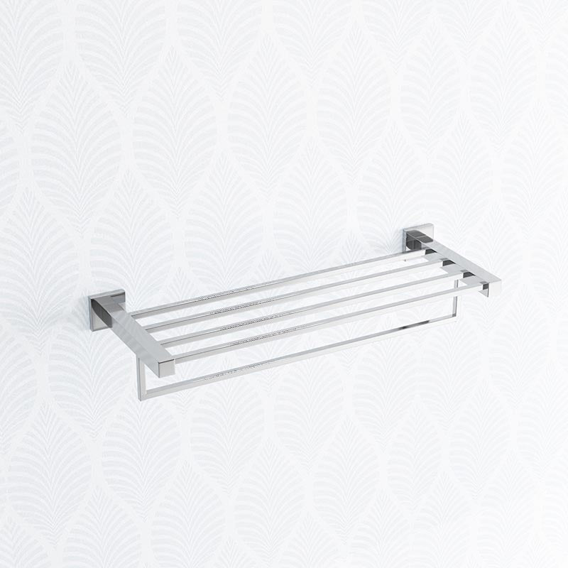 Ottimo Chrome Towel Rack 600Mm Stainless Steel Wall Mounted Bathroom Products