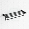 Ottimo Matt Black Towel Rack Shelf 600Mm Stainless Steel Racks