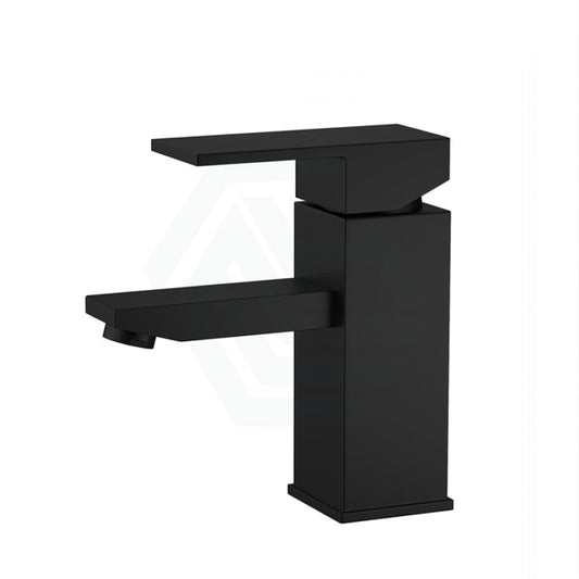 Ottimo Solid Brass Square Black Basin Mixer Tap Bathroom Vanity Short Mixers