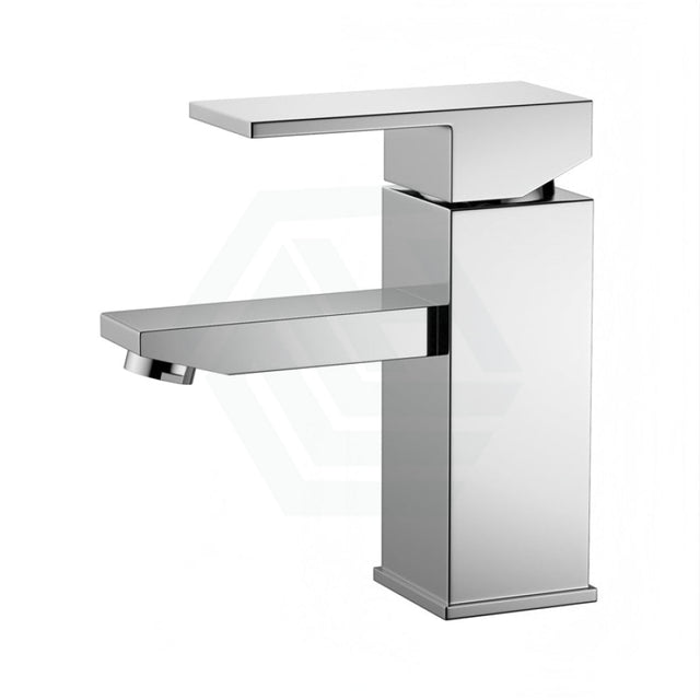 Ottimo Solid Brass Square Chrome Basin Mixer Tap Vanity Short Mixers