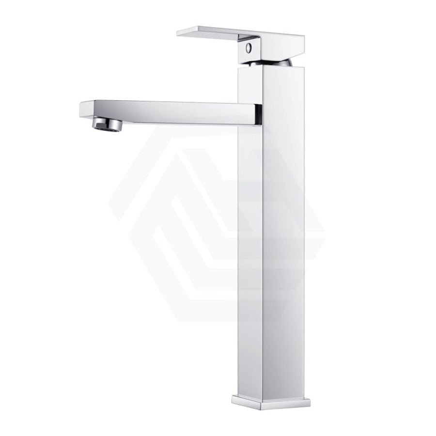 Ottimo Brass Square Tall Basin Mixer Tap Chrome