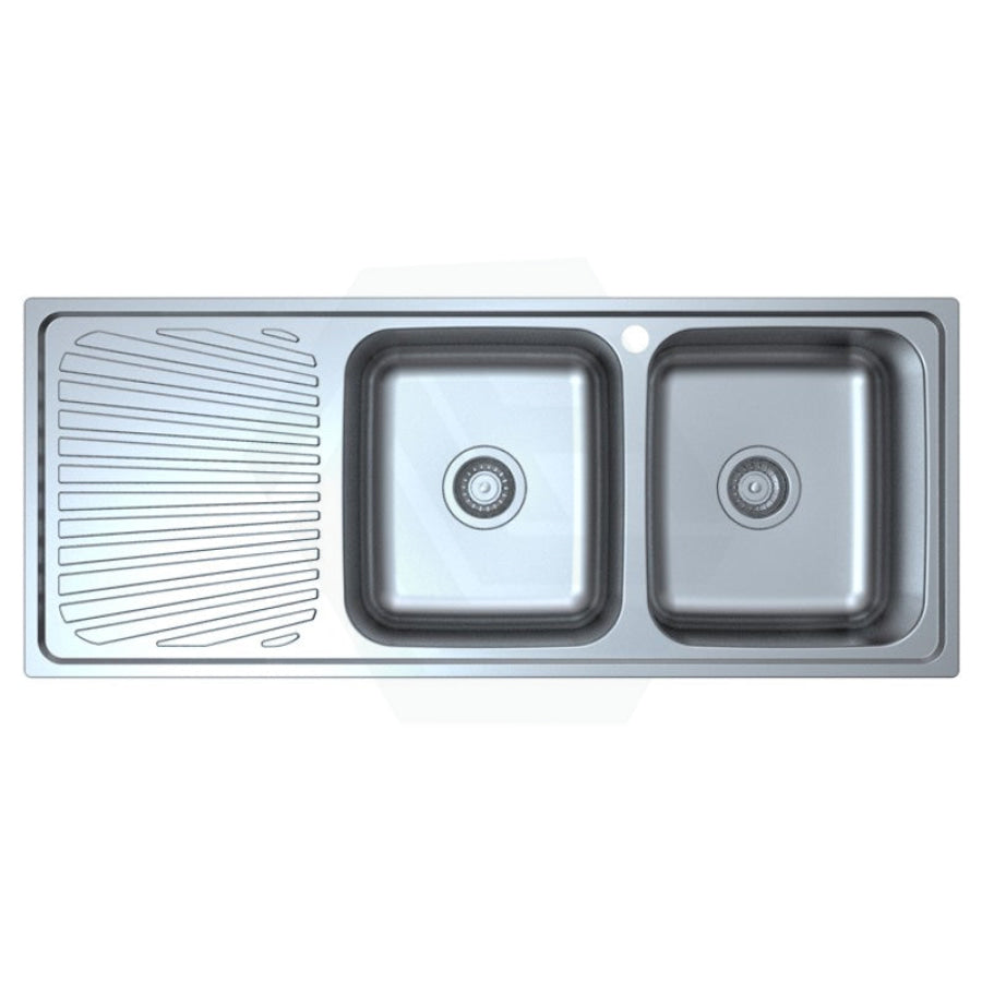 Otus 1180X480X178Mm Double Bowls Stainless Steel Kitchen Sink Single Drainer Left/Right Available