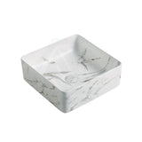 360X365X130Mm Square Matt White Carrara Above Counter Top Ceramic Basin Basins