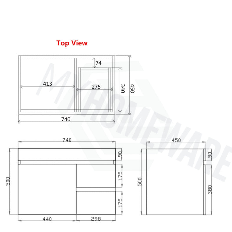 600-1500Mm Berge Dark Oak Wall Hung Vanity Wood Grain Pvc Filmed Cabinet Only & Ceramic/Poly Top