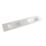 1800x460x150mm Chiefly Solid Surface Stone Top Gloss White for Bathroom Vanity 12 O'clock Tap Hole