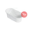 1500/1700Mm Ceto Harrington Solid Surface Stone Freestanding Bathtub With Overflow Matt White