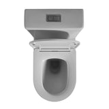 655x385x870mm Avis Back To Wall Toilet Suite Rimless Back/Left and Right Bottom Inlet Cistern Matt White